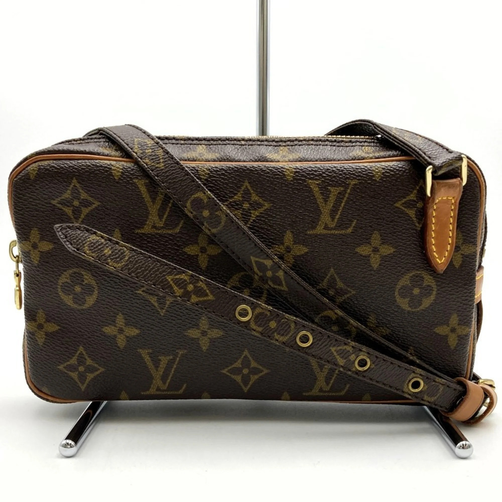 LOUIS VUITTON Brown Monogram Canvas Shoulder Bag